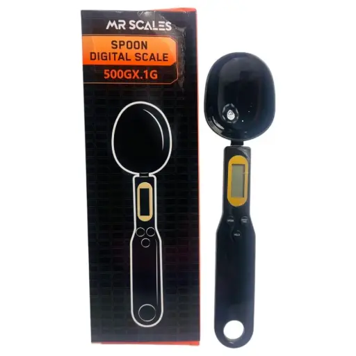 [PC37670] SPOON DIGITAL SCALE BLK