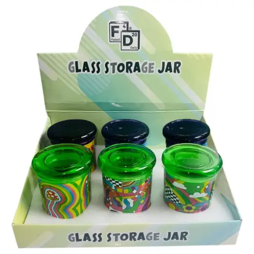 [PC37695] GLASS STORAGE JAR 60Z