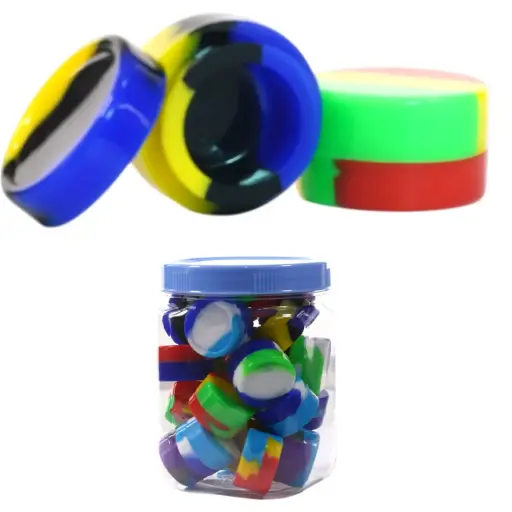 [AM050314] Silicon container assorted color 25pcs per jar