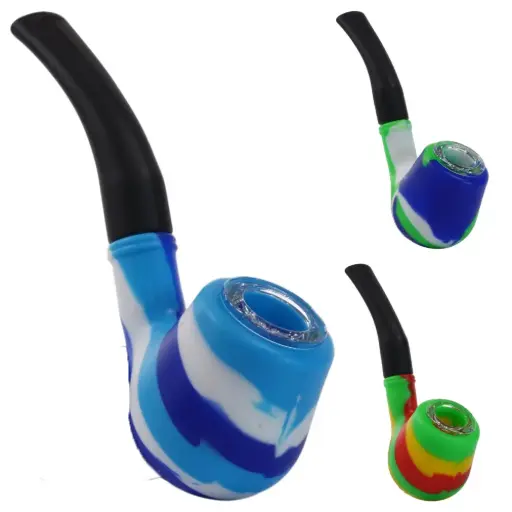 [AM050328] Sherlock silicon pipe assorted color 3pcs per bag