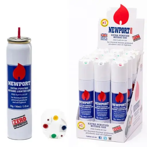 [AM022997] Newport Zero Butane 90ml, 12 CT, Near Zero Impurities