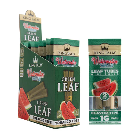 [M2368] KING PALM Green Leaf Mini Watermelon Wave 2-Pack 10ct