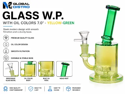 [AM050451] Glass W.P. Oil Colors 7.0" -  Yellow-Green