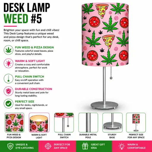 [AM050517] Desk Lamp - Weed #5