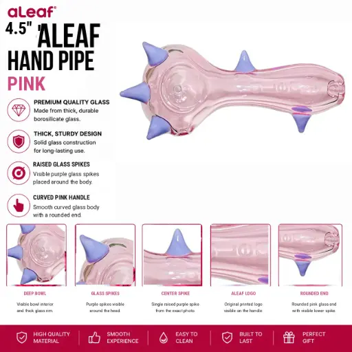 [PC37927] 4.5" ALEAF HP PINK