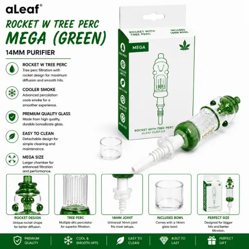 [PC37977] ALEAF ROCKET W TREE PERC MEGA (GREEN)