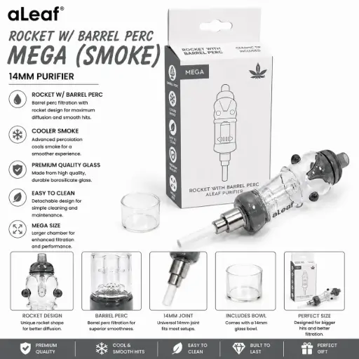 [PC37982] ALEAF ROCKET W/ BARREL PERC (SMOKE)
