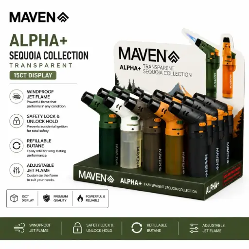 [AM050659] Maven Alpha +  Sequoia Collection / Transparent 15ct Display