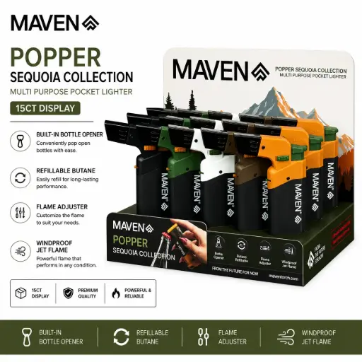 [AM050660] Maven Popper Sequoia Collection 15ct Display