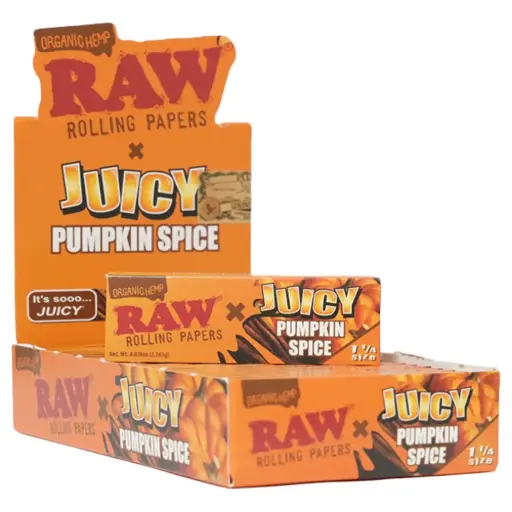 [M2376] RAW x JUICY Papers 11/4 Size Pumpkin Spice 24ct