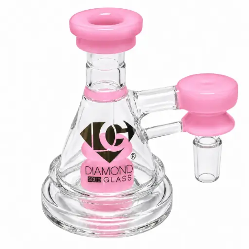 [DG00051] Diamond Glass AC-4" SPINTOP PERC - DGA1158-1490 Pink