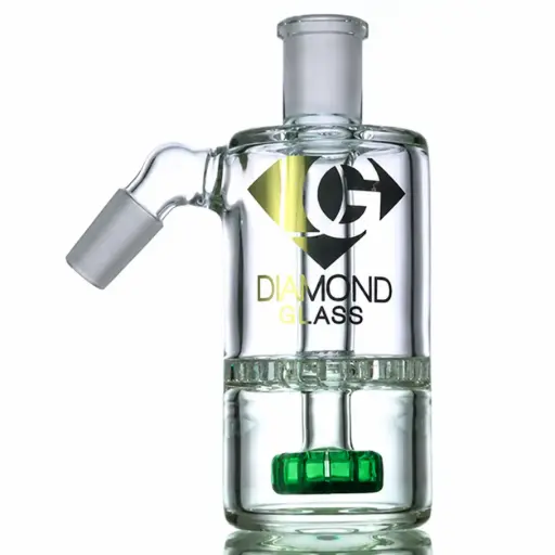 [DG00056] Diamond Glass ASHCATCHER- SHOWERHEAD- HONEYCOMB PERCS - DGA161-1445 Green