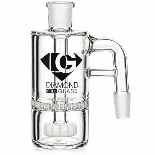 [DG00058] Diamond Glass ASHCATCHER- SHOWERHEAD- HONEYCOMB PERCS - DGA161-1490 White