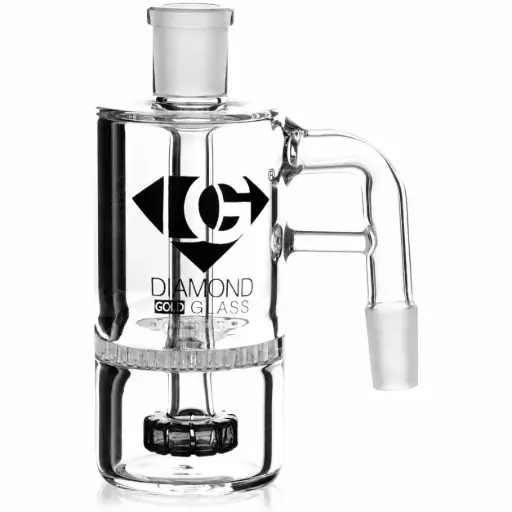 [DG00059] Diamond Glass ASHCATCHER- SHOWERHEAD- HONEYCOMB PERCS - DGA161-1490 Black