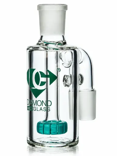 [DG00068] Diamond Glass ASHCATCHER- COLORED SHOWER - DGA442-1490 Teal