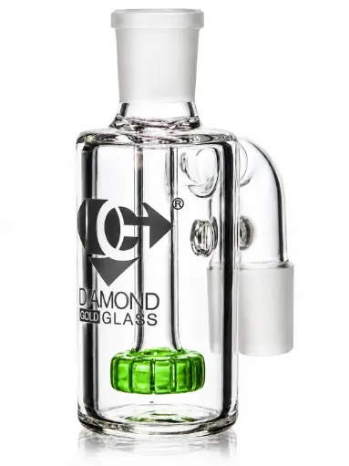 [DG00072] Diamond Glass ASHCATCHER- COLORED SHOWER - DGA442-1490 Bright Green