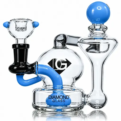 [DG00088] Diamond Glass RIG-5" RECYCLER - DGR1030 Blue