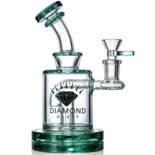 [DG00112] Diamond Glass RIG 6" STEM PERC - DGR1073 Jade