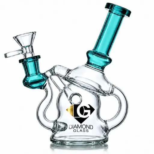 [DG00117] Diamond Glass RIG 6" RECYCLER - DGR1084 Teal