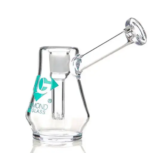 [DG00123] Diamond Glass RIG 4" STEM PERC - DGR1130 Teal