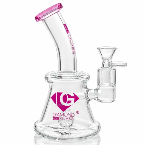 [DG00150] Diamond Glass 7" HAMMER PERC - DGR1147 Pink