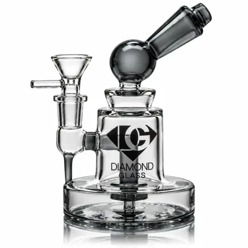 [DG00159] Diamond Glass 6" RIG WITH SHOWERHEAD PERC - DGR1150 Smoke