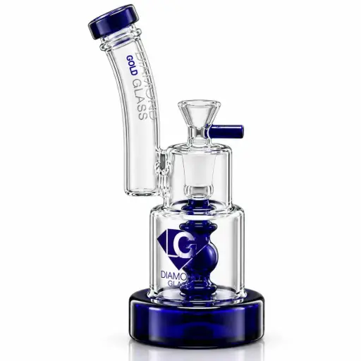 [DG00179] Diamond Glass 8" RIG SHOWERHEAD DIFFUSION - DGR1176 Blue
