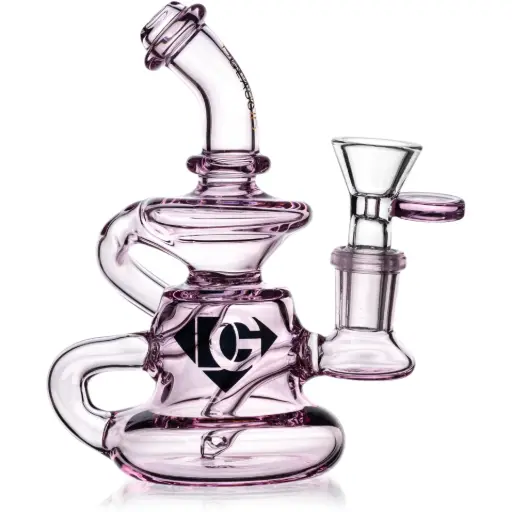 [DG00221] Diamond Glass 5" RIG-RECYCLER - DGR530 Pink