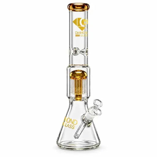 [DG00257] Diamond Glass 16" 10 ARM TREE PERC - DGW1031 Gold