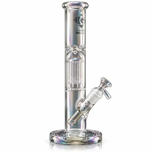 [DG00282] Diamond Glass 12" WITH 6ARM TREE PERC - DGW1067 Rainbow
