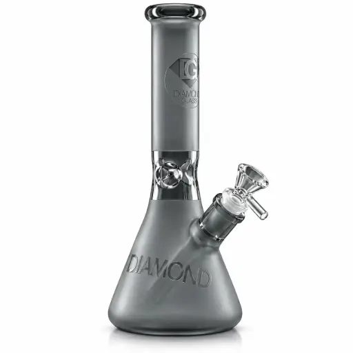 [DG00296] Diamond Glass 10" SANDBLASTED - DGW1076 Smoke