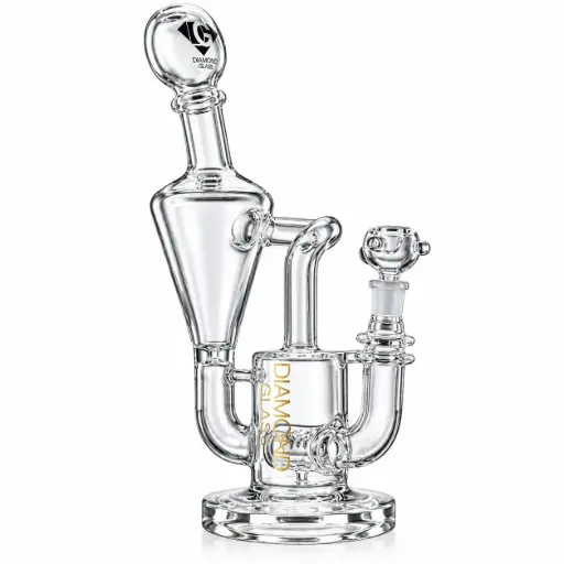 [DG00323] Diamond Glass 16" RECYCLER - DGW894 Clear