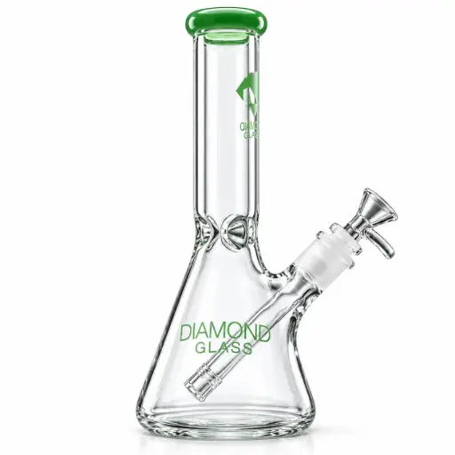 [DG00344] Diamond Glass 10" COLORED MOUTHPIECE 38X5mm - DGW960 Green