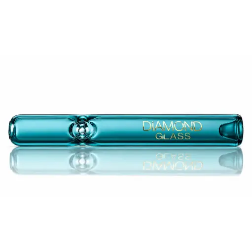 [DG00357] Diamond Glass 4" FLUTE STEAM ROLLER - G518 Teal
