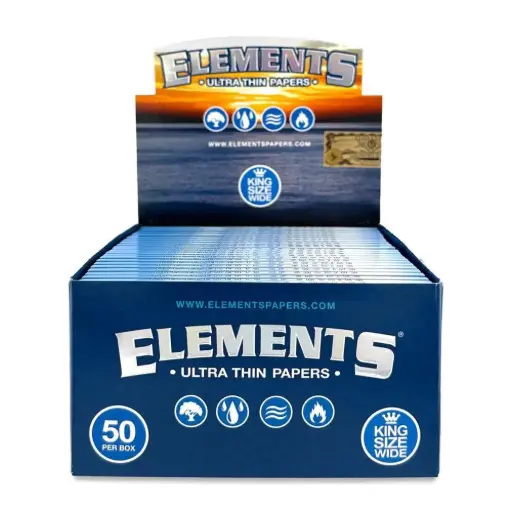 [AM020843] ELEMENTS Papers King Size Wide 50ct