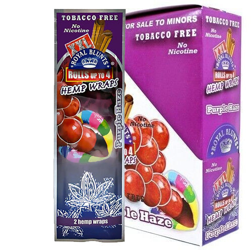 [AM022861] XXL Hemp Wraps Purple Haze 25ct