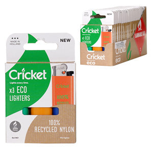 [AM023095] Cricket Lighter Original Eco 3-pack 2000 Lights