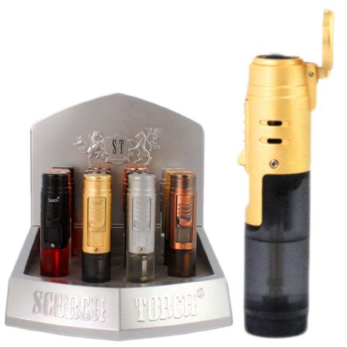 [AM023326] Scorch Torch Lighter Easy Lite See thru Butane 4.0" (61671)