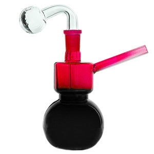 [AM024925] O.B. Water Pipe Globe 2136a 6.5" Black/Red