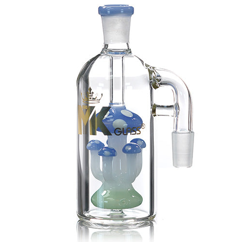 [AM025008] MK Glass Ash Catcher Mushroom 6289 14mm Blue
