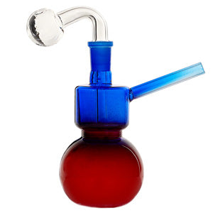 [AM025131] O.B. Water Pipe Globe 2136a 6.5" Blue