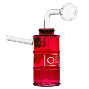 [AM026283] O.B. Water Pipe Oil Barrel 1531a 6.0" Red
